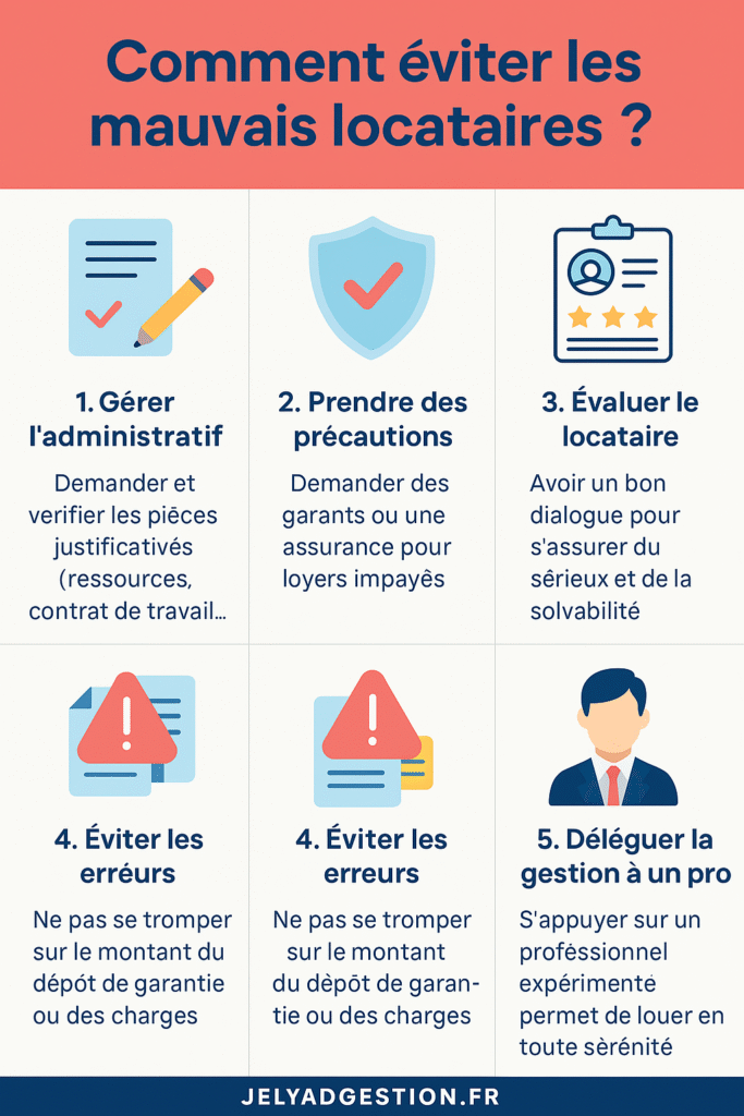 comment eviter les mauvais locatires infographie
